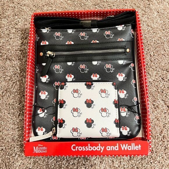 Minnie Mouse Crossbody Bag and Wallet - Picture 1 of 8